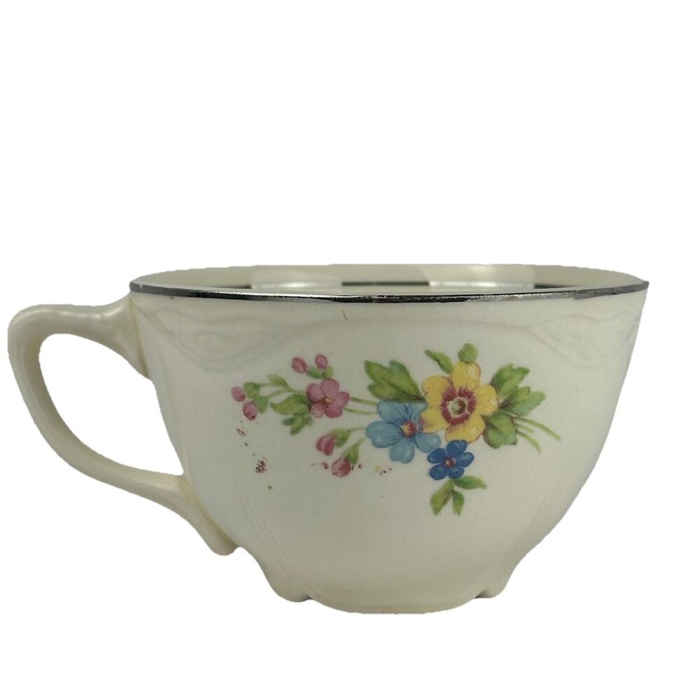 Vintage Homer Laughlin Virginia Rose Tea Coffee Cup 4.5”